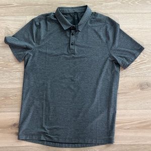NWOT Lululemon Mens Evolution Polo Golf Heather Black Gray Charcoal Size XXL